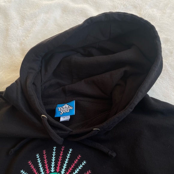 Twilo Skate Corner & Thank You Skate Co. Colorful Logo Black Classic Hoodie - Picture 6 of 13